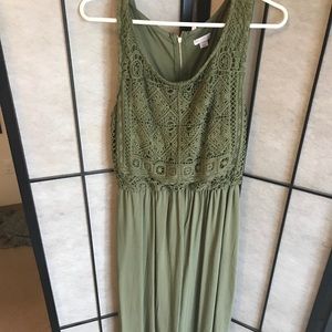 Olive Green Maxi Dress